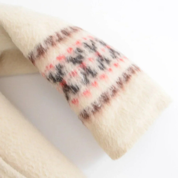 Vintage Gemini 70's Cream  60% Wool Zip Up Winter Coat Icewool Inuit Parka 14M - Picture 9 of 16